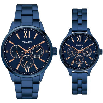 Timex Blue Round Dial Analog Unisex Watch, TW00PR313
