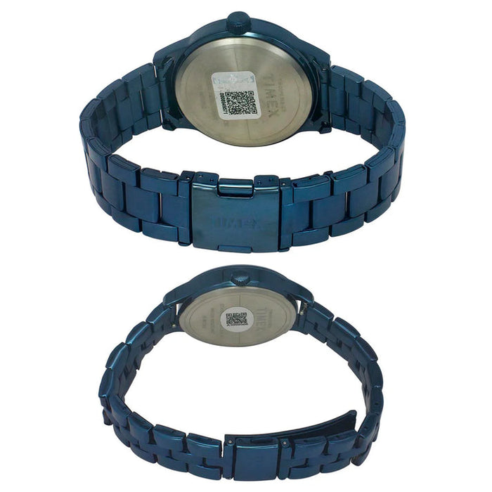Timex Blue Round Dial Analog Unisex Watch, TW00PR313