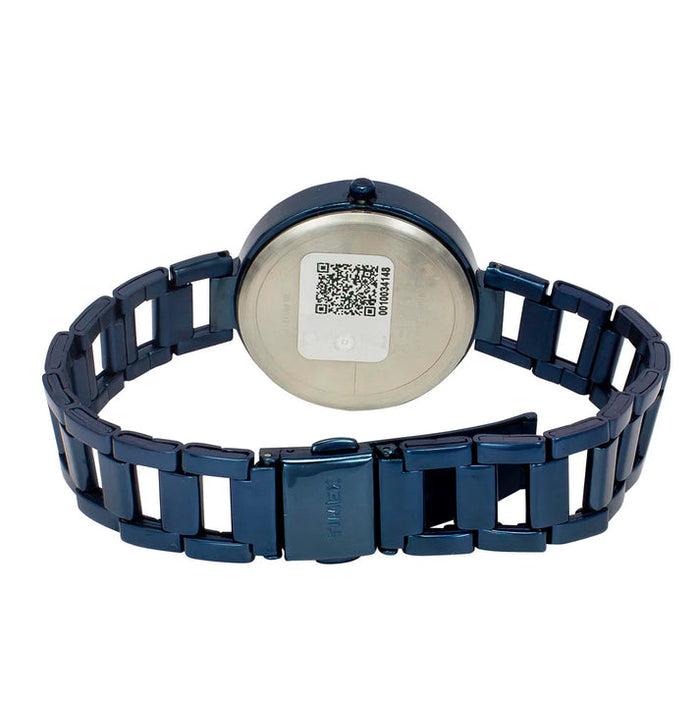 Timex Blue Round Dial Analog Women's Watch, TW000X268