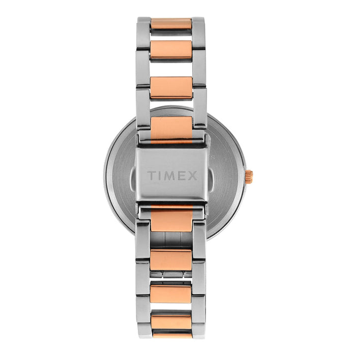 Timex Blue Round Dial Analog Women's Watch, TW000X269