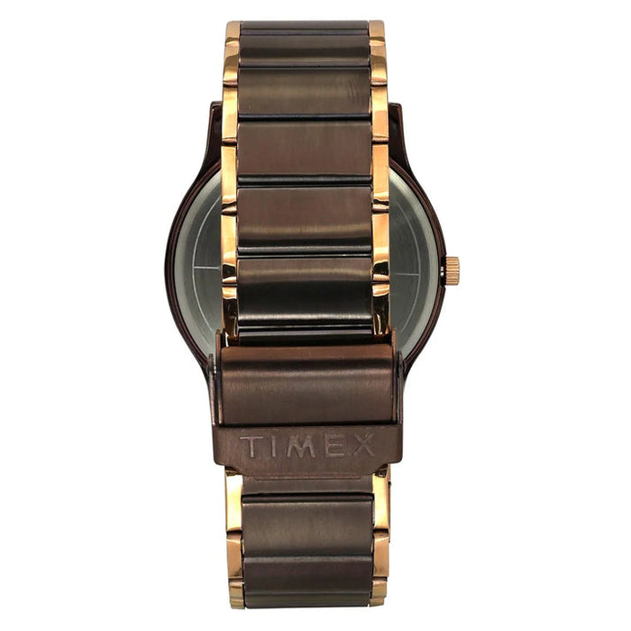 Timex Brown Dial Analog Stainless Steel Men's Watch, TW000R464