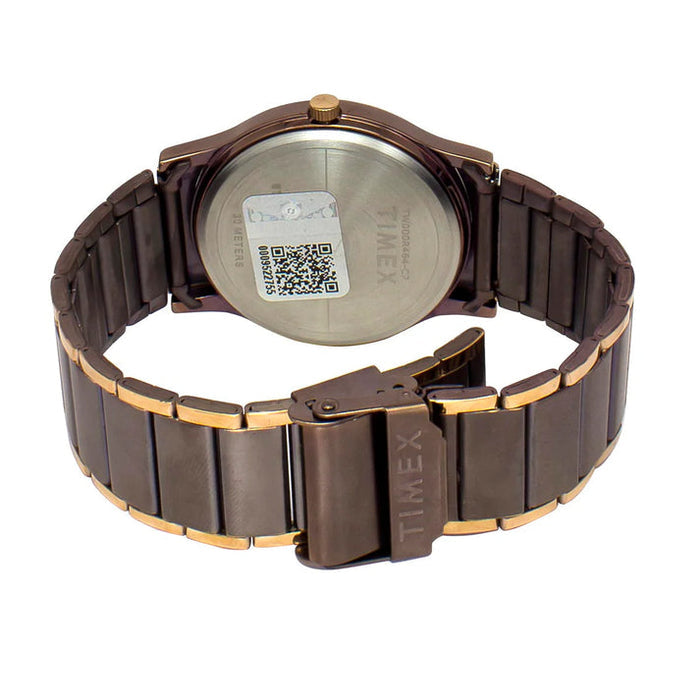Timex Brown Dial Analog Stainless Steel Men's Watch, TW000R464