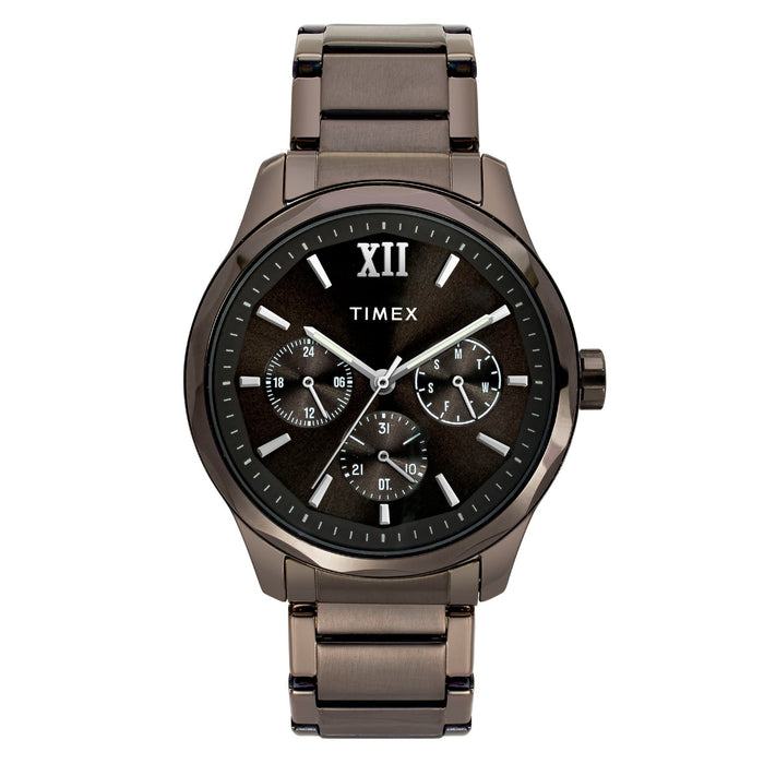 Timex Brown Round Dial Analog Men's Watch, TW0TG7636