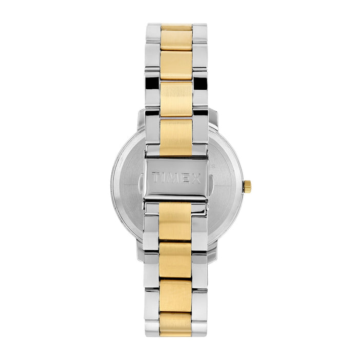 Timex Champagne Round Dial Analog Men's Watch, TW0TG8025
