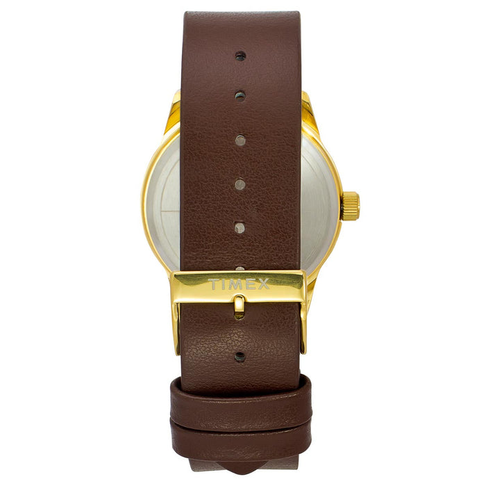Timex Champagne Round Dial Analog Men's Watch, TWEG25502