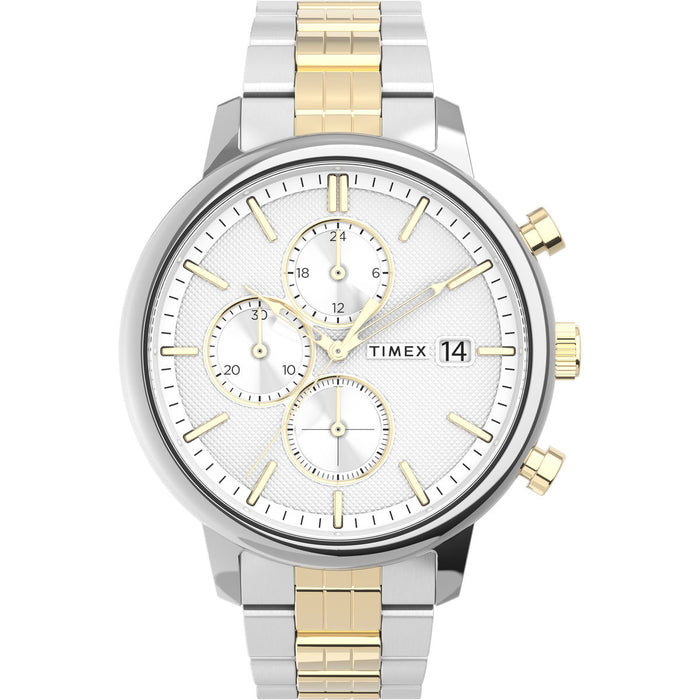 Timex Chicago Chronograph 43mm Stainless Steel Bracelet Men's Watch, TW2V01800UJ