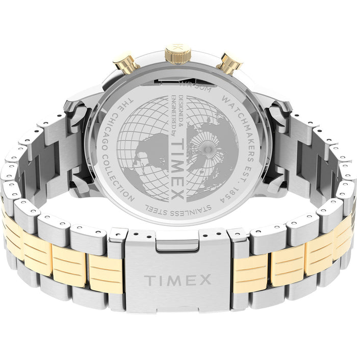 Timex Chicago Chronograph 43mm Stainless Steel Bracelet Men's Watch, TW2V01800UJ