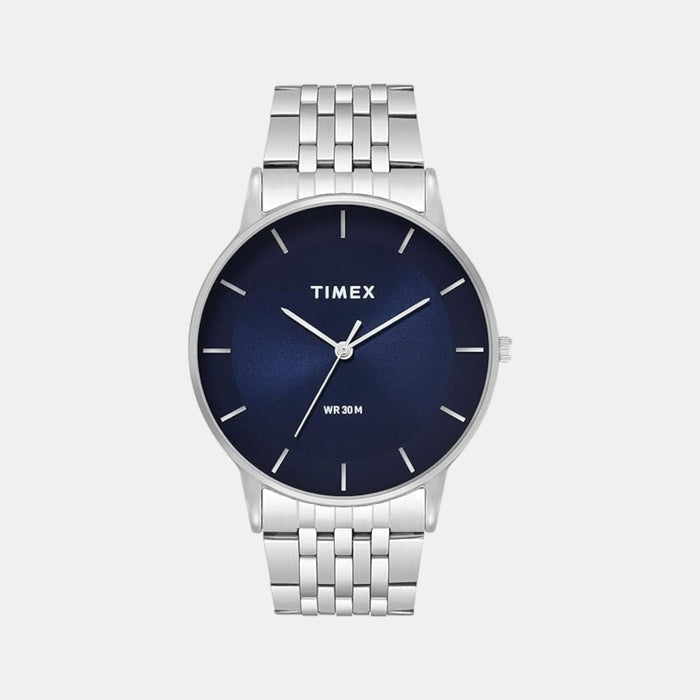Timex Classics Quartz Blue Dial Analog Stainless Steel Men's Watch, TWTG12001