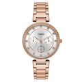Timex Cosmic Awe Multifunction Round Dial Silver Women's Watch, TWEL18702