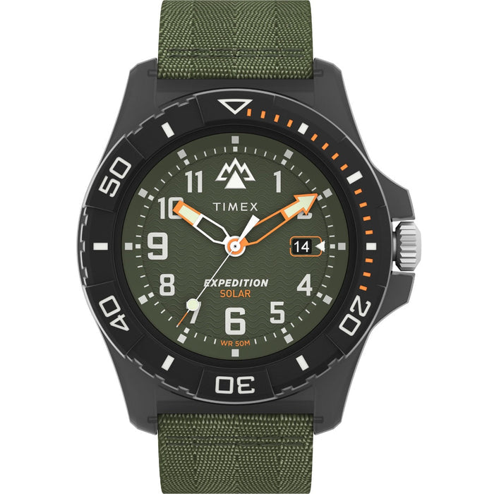 Timex Expedition Freedive Ocean 46mm Recycled Fabric Strap Men's Watch, TW2V40400X6