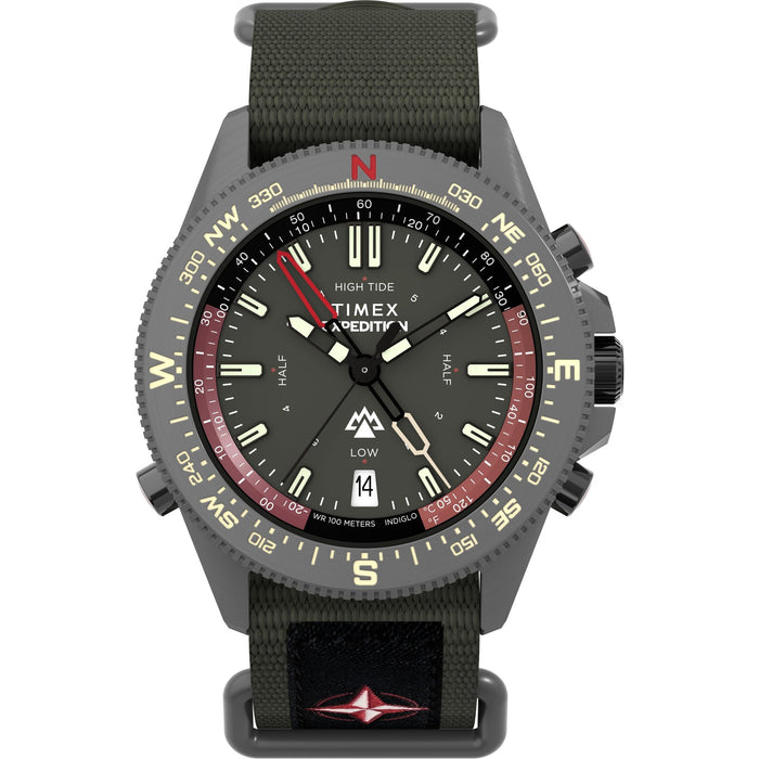 Timex Expedition Tide-Temp-Compass 43mm Fabric Strap Men's Watch, TW2W91100UJ