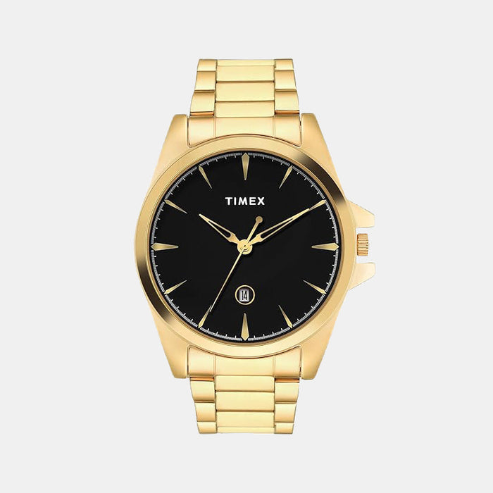 Timex Fashion Quartz Black Dial Analog Stainless Steel Men's Watch, TWTG12702