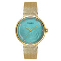 Timex Fashion Quartz Blue Dial Analog Stainless Steel Women's Watch, TWEL19301