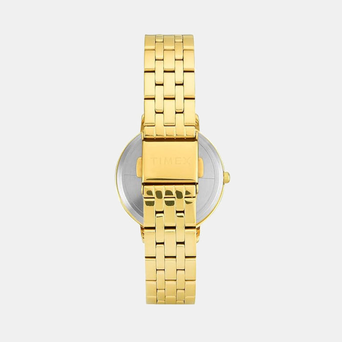 Timex Fashion Quartz Green Dial Analog Stainless Steel Women's Watch, TWEL19106