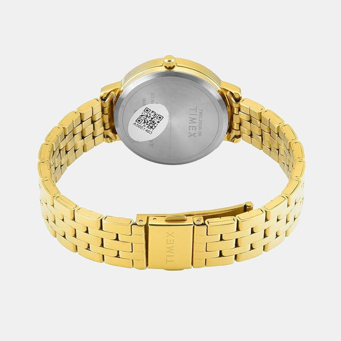 Timex Fashion Quartz Green Dial Analog Stainless Steel Women's Watch, TWEL19106