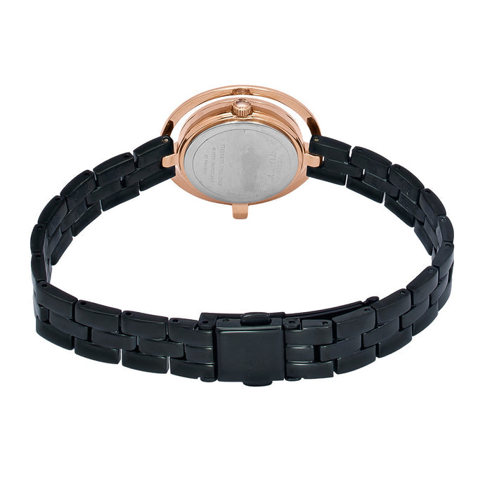 Timex Fria Black Round Dial Analog Women's Watch, TWEL24303