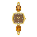 Timex Fria Brown Square Dial Analog Women's Watch, TWEL21200