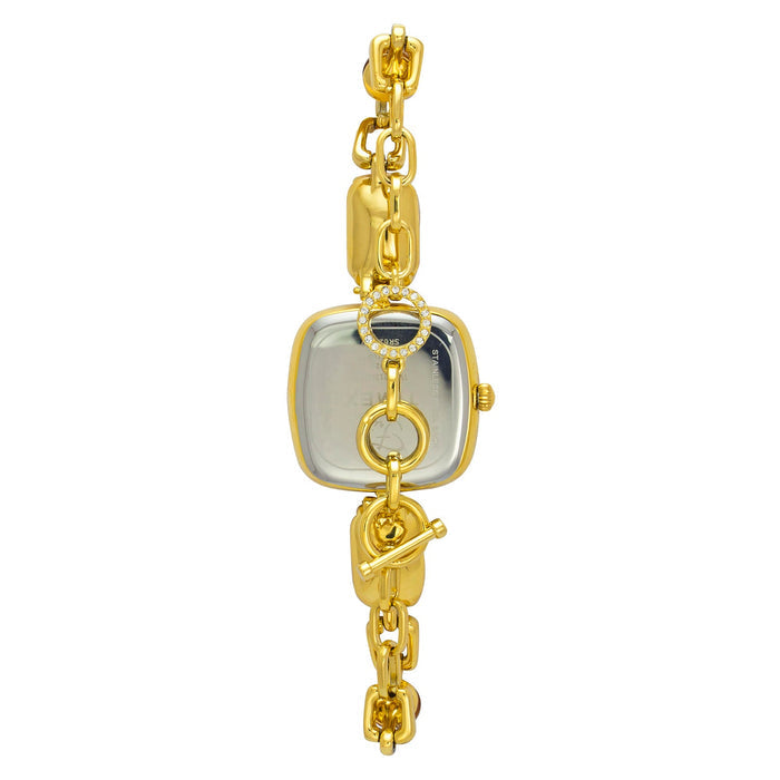 Timex Fria Brown Square Dial Analog Women's Watch, TWEL21200