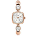Timex Fria Silver Square Dial Analog Women's Watch, TWEL21001