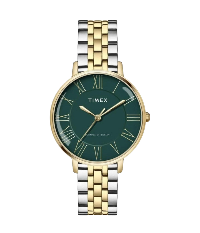Timex Green Dial with Roman Numbers Astrological Women's Watch, TWEL19107