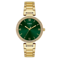 Timex Green Round Dial Analog Women's Watch, TWEL18713