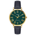 Timex Green Round Dial Analog Women's Watch, TWEL19104