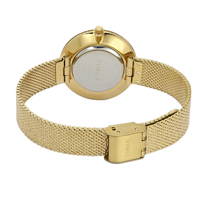 Timex Green Round Dial Analog Women's Watch, TWEL21501