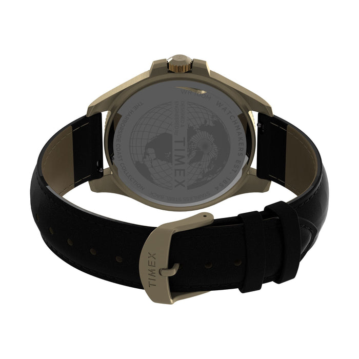 Timex Harborside Coast 43mm Leather Strap Men's Watch, TW2V42200UJ