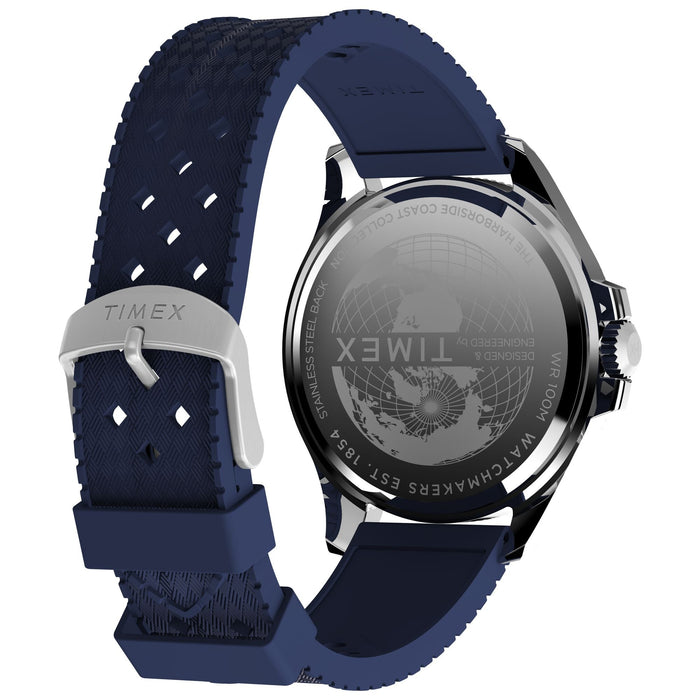 Timex Harborside Coast 44mm Synthetic Rubber Strap Men's Watch, TW2Y05000UJ