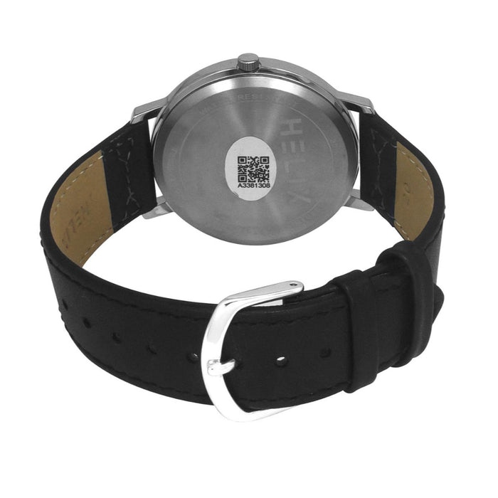 Timex Helix By Timex Black Round Dial Analog Leather Men's Watch, TW056HG00
