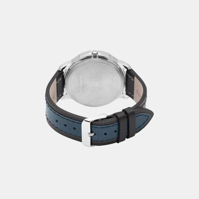 Timex Helix Quartz Blue Dial Analog Leather Men's Watch, TW027HG09