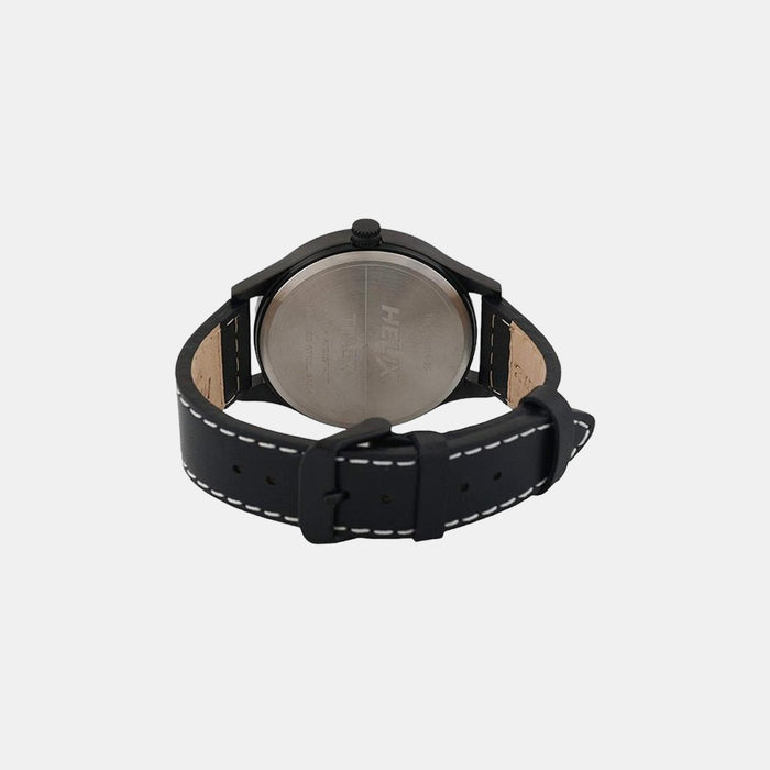 Timex Helix Quartz Grey Dial Analog Leather Men's Watch, TW003HG14