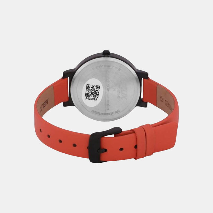 Timex Helix Quartz Silver Dial Analog Leather Women's Watch, TW041HL02
