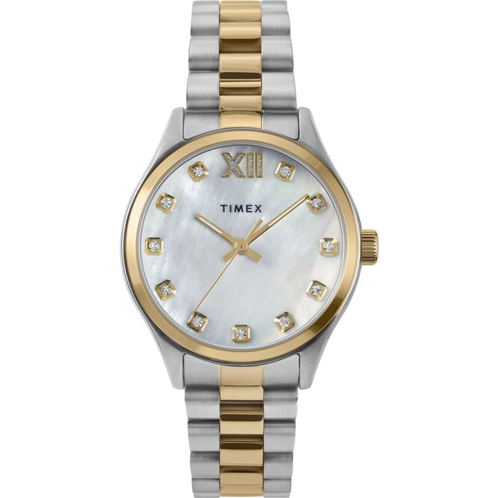 Timex Legacy 34mm Stainless Steel Bracelet Women's Watch, TW2W85500UJ