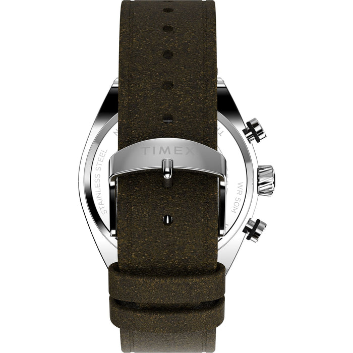 Timex Legacy Tonneau 42mm Leather Strap Men's Watch, TW2W50100UJ