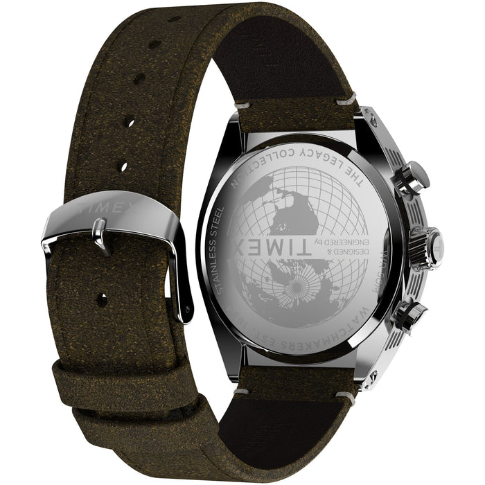 Timex Legacy Tonneau 42mm Leather Strap Men's Watch, TW2W50100UJ