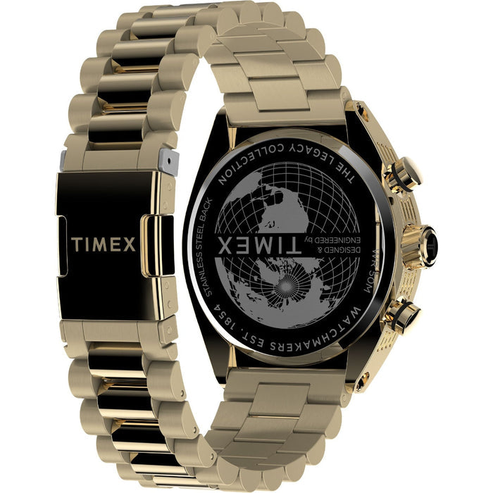 Timex Legacy Tonneau Chronograph 42mm Stainless Steel Bracelet Men's Watch, TW2W22100UJ
