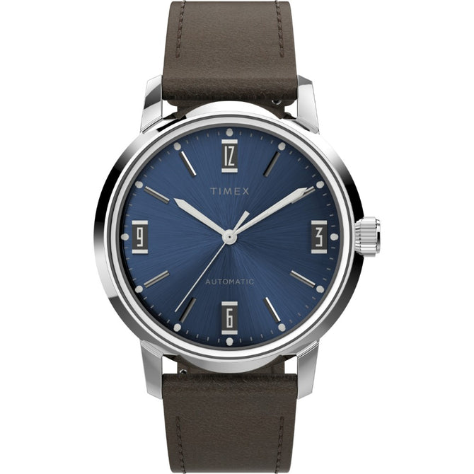 Timex Marlin Automatic 40mm Leather Strap Men's Watch, TW2V44500U9