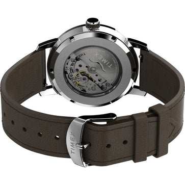 Timex Marlin Automatic 40mm Leather Strap Men's Watch, TW2V44500U9
