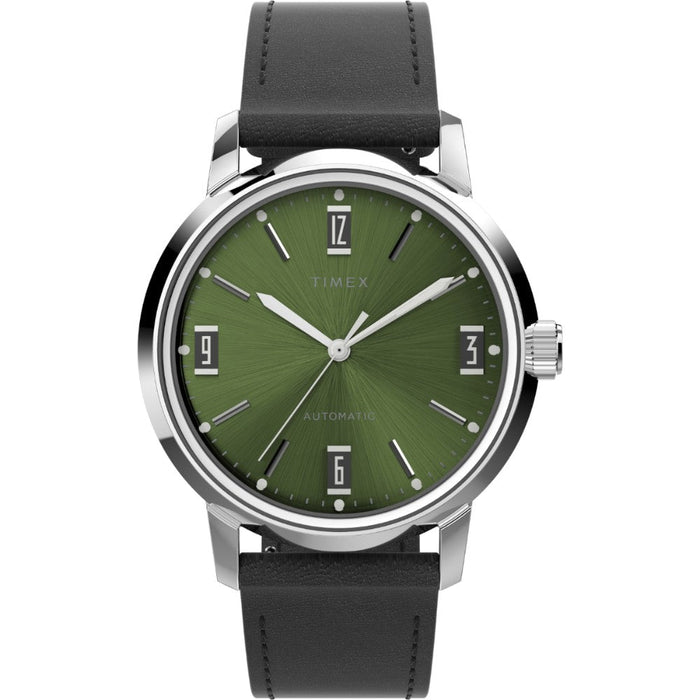 Timex Marlin Automatic 40mm Leather Strap Men's Watch, TW2V44600U9