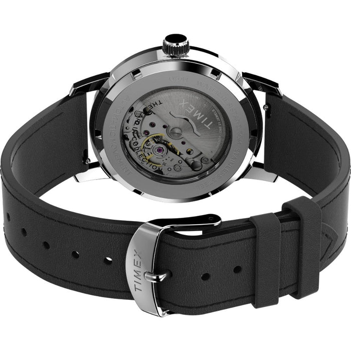 Timex Marlin Automatic 40mm Leather Strap Men's Watch, TW2V44600U9
