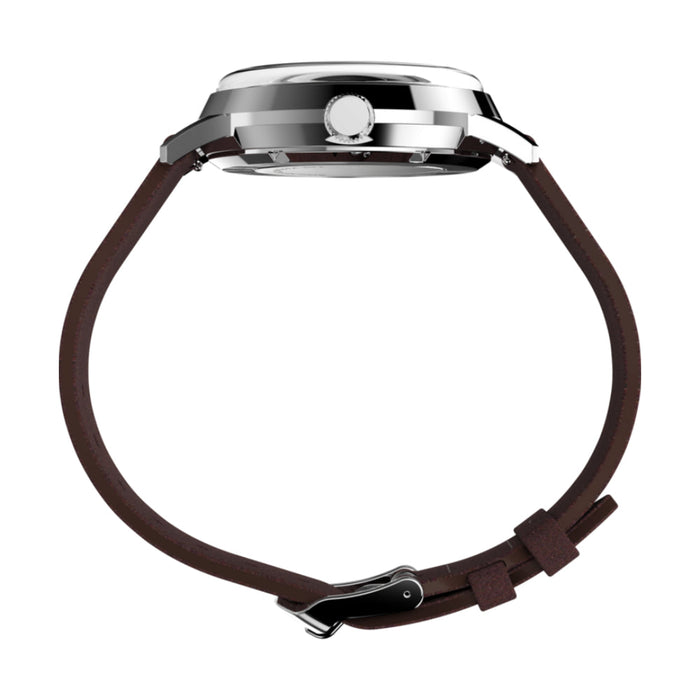Timex Marlin Automatic 40mm Leather Strap Men's Watch, TW2W33800U9