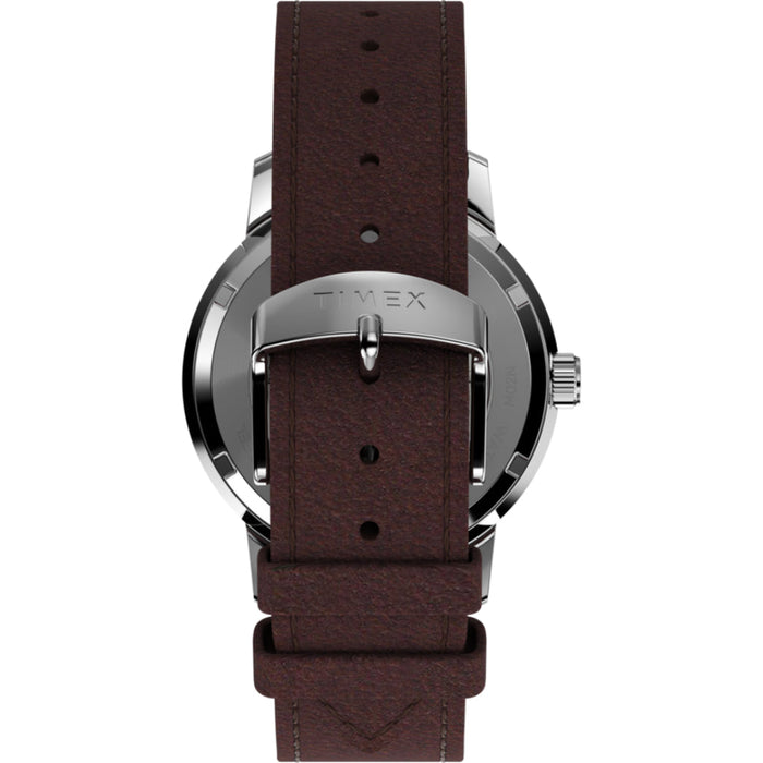 Timex Marlin Automatic 40mm Leather Strap Men's Watch, TW2W33800U9