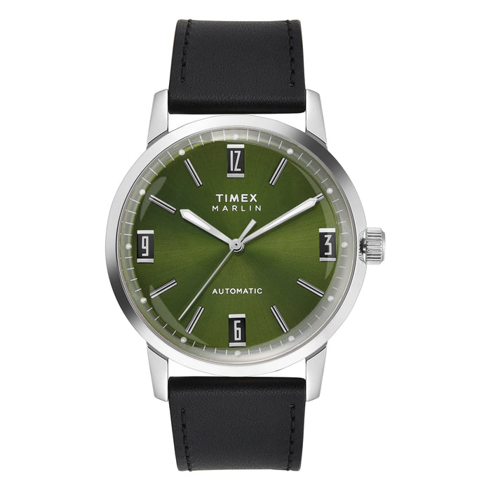 Timex Marlin Automatic 42mm Leather Strap Men's Watch, TWEG26700