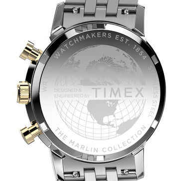 Timex Marlin Champagne Round Dial Analog Men's Watch, TW2W60100UJ