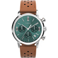 Timex Marlin Chronograph Tachymeter 40mm Leather Strap Men's Watch, TW2W10100UJ
