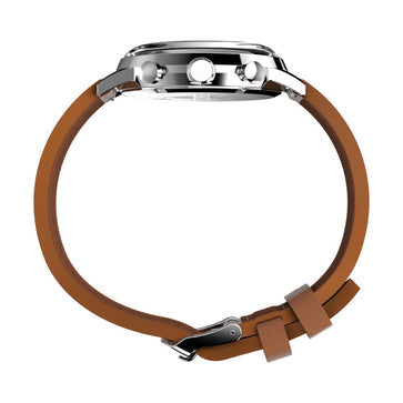 Timex Marlin Chronograph Tachymeter 40mm Leather Strap Men's Watch, TW2W10100UJ