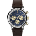 Timex Marlin Chronograph Tachymeter 40mm Leather Strap Men's Watch, TW2W60400UJ