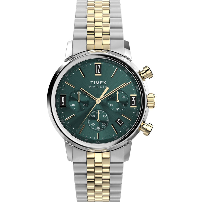 Timex Marlin Green Round Dial Analog Men's Watch, TW2W60000UJ