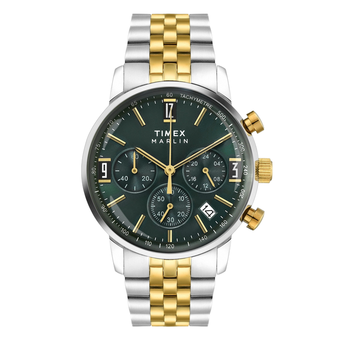 Timex Marlin Green Round Dial Analog Men's Watch, TWEG26707
